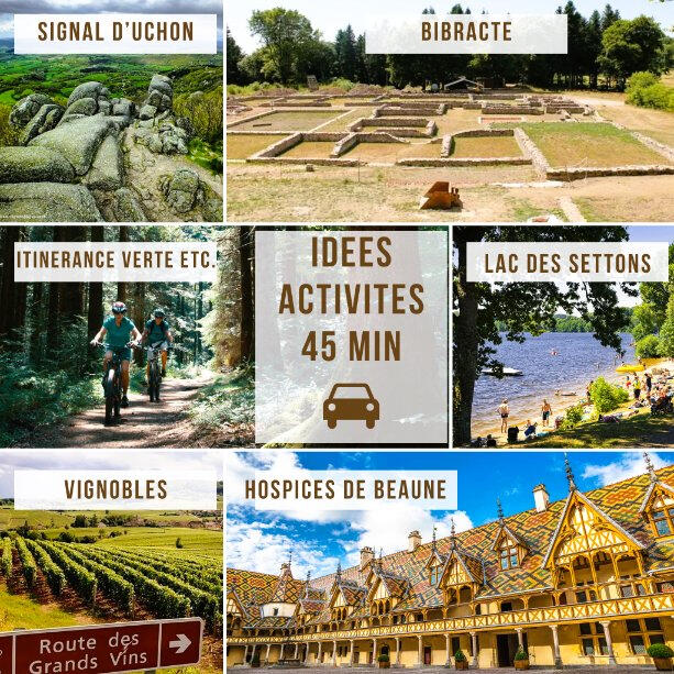 Activités à 45 minutes d’Antully en Bourgogne et dans le Morvan