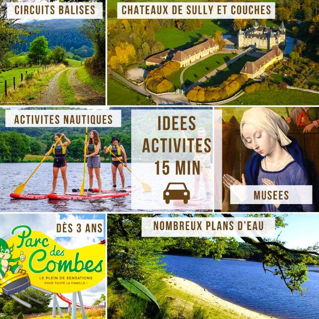 Activités à 15 minutes autour d’Antully en Bourgogne